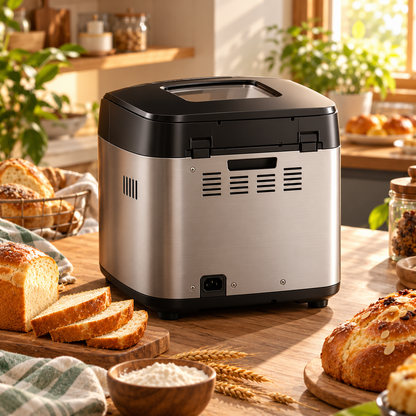 SKEEPM® LoafCraft Pro Smart Automatic Bread Maker – Precision Fermentation, Intelligent Temperature Control, Quiet Baking, Removable Easy-Clean Bread Pan & Multi-Function Baking for Bread, Toast and Cake 🍞